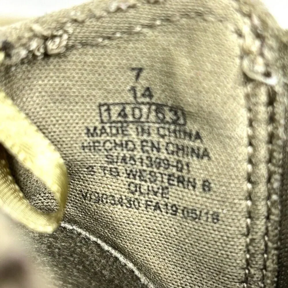 Old Navy Olive Faux Suede Side Zip Western Ankle Bootie Toddler‎ Size 7